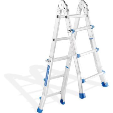 promotion aluminum adjustable multi-purpose ladder with hinges